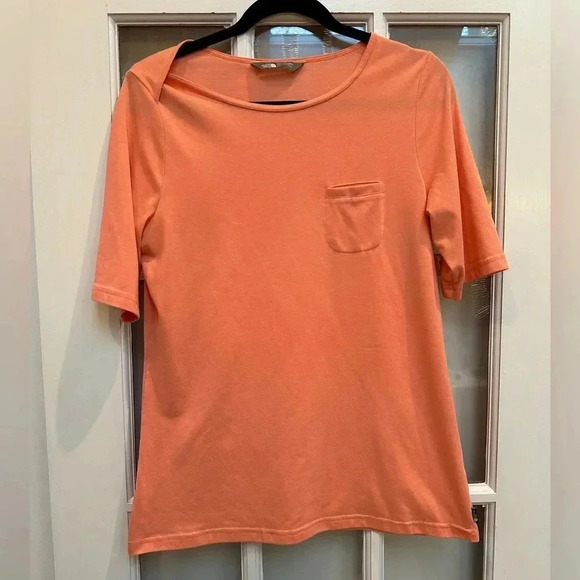 The North Face Women’s Tangerine Dune Sky Short Sleeve Stretchy Top Size Large L - Picture 8 of 8